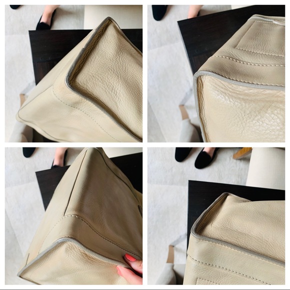 Authentic Mini Celine Luggage Handbag in Beige Calfskin - Picture 6 of 9